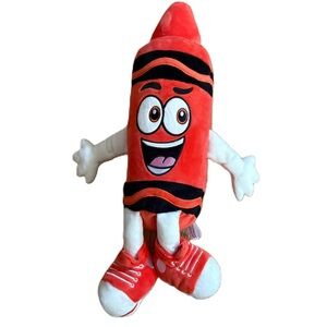 Crayola Experience Radical Red Cal Plush Stuffed Crayon Toy 18"